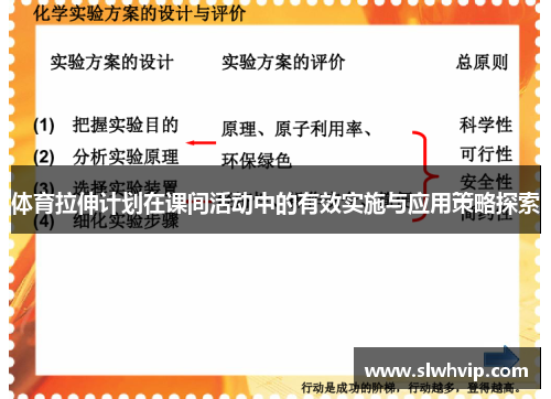 体育拉伸计划在课间活动中的有效实施与应用策略探索